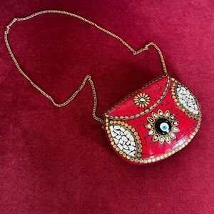 Red Mosaic Women's Bag